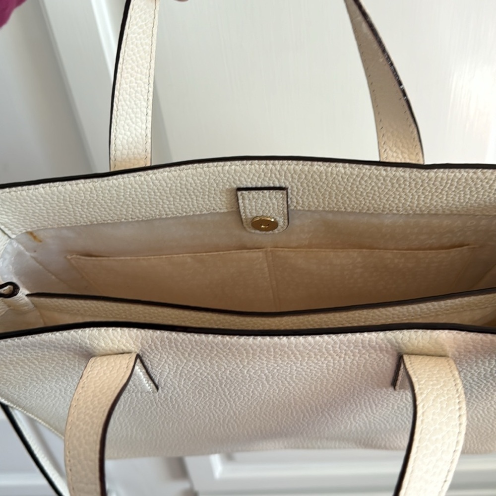 KATE SPADE ♠️ Leather Chantal Bridge Place Cream White Bow Satchel Shoulder Bag - Picture 13 of 13